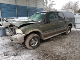 2003 Ford Excursion с VIN 1FMNU44S03ED68257, выставлен на аукционе Copart как лот 88008655 с пробегом 242 751 миль миль и Чистый • Clean title. История ставок и продаж доступна на DreamBid. Изображение 1.