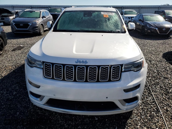 2021 Jeep Grand Cherokee Summit with VIN 1C4RJFJT9MC727660, listed as a Copart auction lot 74756814 with 0 mi miles and Salvage Title. Bid and sale history available at carsss.com. Image 5.