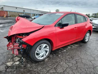 2025 Subaru Impreza z VIN JF1GUABC2S8261141, wystawiony jako Copart lot #63761345 z przebiegiem 969 mil mil oraz Szkoda całkowita • Salvage title. Historia ofert i sprzedaży dostępna na DreamBid. Obrazek 1.
