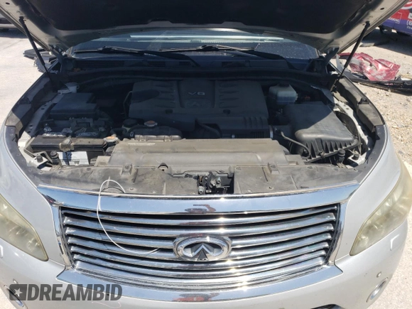 2014 Infiniti QX80 with VIN JN8AZ2NF4E9555172, listed as a Copart auction lot 52302975 with 107,709 mi miles and Salvage Title. Bid and sale history available at DreamBid. Image 12.