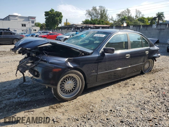 2001 BMW 5 Series 530iA with VIN WBADT63441CF13875, listed as a Copart auction lot 51826235 with 0 mi miles and Salvage Title. Bid and sale history available at carsss.com. Image 1.