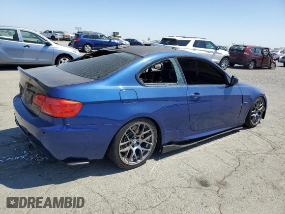 2011 BMW 3 Series 335is with VIN WBAKG1C54BE362868, listed as a Copart auction lot 62237455 with Not provided miles and Non repairable. Bid and sale history available at DreamBid. Image 3.