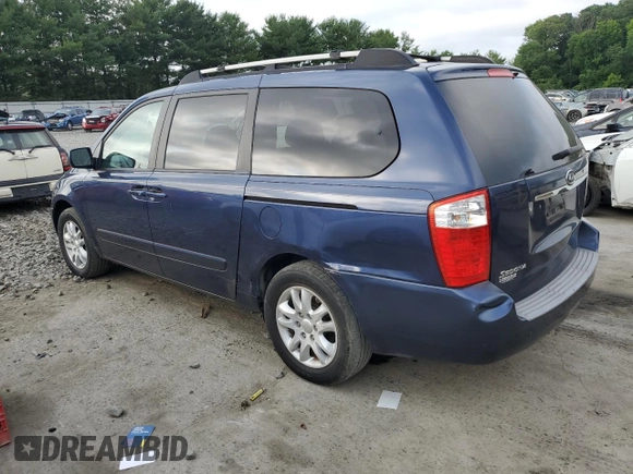 2007 Kia Sedona EX with VIN KNDMB233376163035, listed as a Copart auction lot 62410504 with 95,803 mi miles and Clean Title. Bid and sale history available at carsss.com. Image 2.