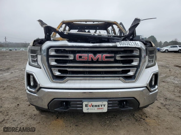 2019 GMC Sierra 1500 SLT with VIN 3GTU9DEL0KG301903, listed as a Copart auction lot 86650114 with 0 mi miles and Salvage Title. Bid and sale history available at carsss.com. Image 5.