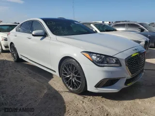 2020 Genesis G80 3.8L with VIN KMTFN4JE4LU328761, listed as a Copart auction lot 74386554 with 24,082 mi miles and Non Repairable. Bid and sale history available at carsss.com. Image 4.