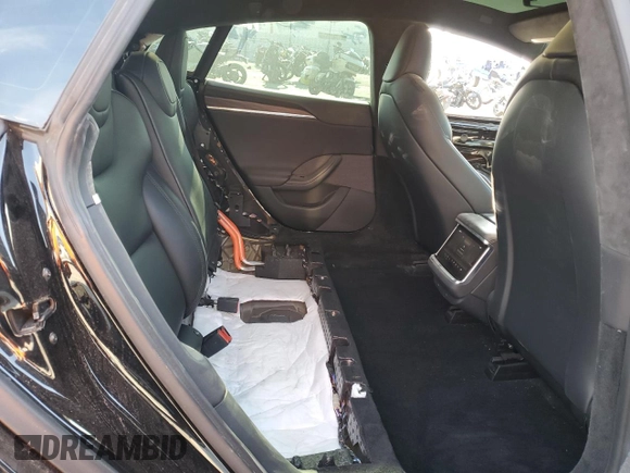 2022 Tesla Model S with VIN 5YJSA1E51NF482745, listed as a Copart auction lot 42562955 with 75,573 mi miles and Salvage Title. Bid and sale history available at DreamBid. Image 10.