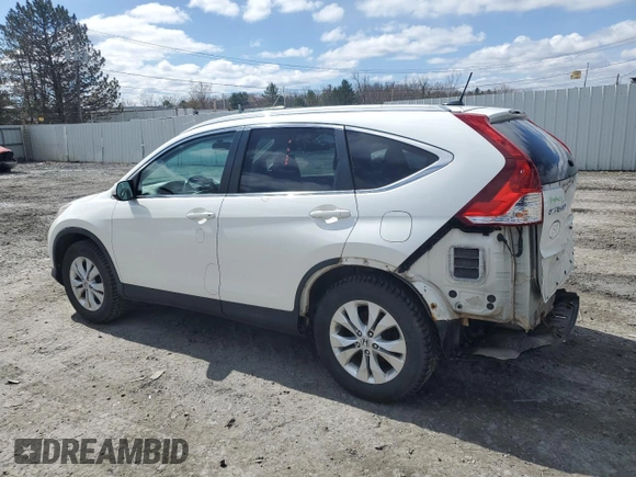 2013 Honda CR-V EX-L z VIN 5J6RM4H70DL072075, wystawiony jako Copart lot #52069245 z przebiegiem 182 547 mil mil oraz Szkody całkowita. Historia ofert i sprzedaży dostępna na DreamBid. Obrazek 2.