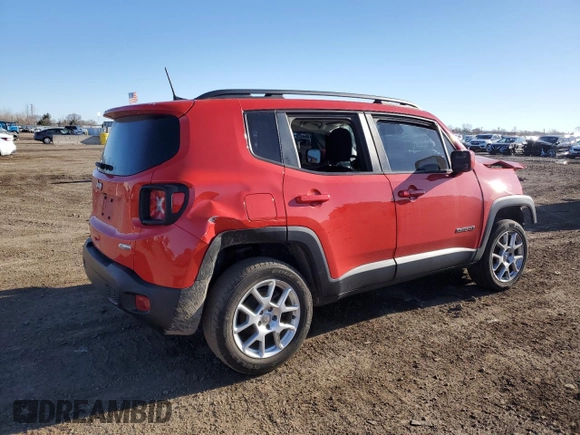 2019 Jeep Renegade Latitude z VIN ZACNJBBB4KPK30390, wystawiony jako Copart lot #50330985 z przebiegiem Nie podano mil oraz Szkoda całkowita • Salvage title. Historia ofert i sprzedaży dostępna na DreamBid. Obrazek 3.