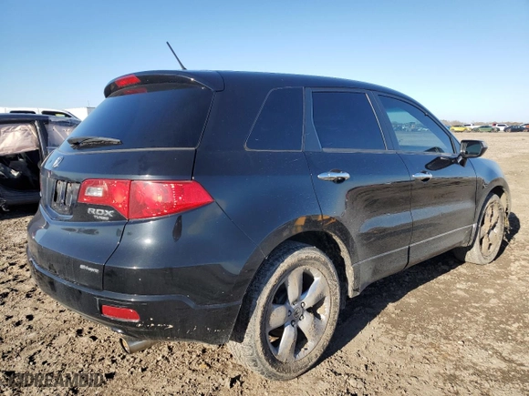2009 Acura RDX Tech Pkg with VIN 5J8TB18599A002254, listed as a Copart auction lot 43114785 with 159,673 mi miles and Salvage Title. Bid and sale history available at carsss.com. Image 3.