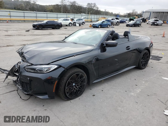 2022 BMW M4 Competition xDrive z VIN WBS33BA05NCJ12693, wystawiony jako Copart lot #79721844 z przebiegiem Nie podano mil oraz Szkoda całkowita • Salvage title. Historia ofert i sprzedaży dostępna na DreamBid. Obrazek 1.