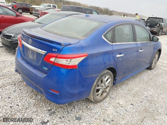 2014 Nissan Sentra SV with VIN 3N1AB7AP5EY307098, listed as a IAAI auction lot 42014996 with 184,716 mi miles. Bid and sale history available at carsss.com. Image 4.