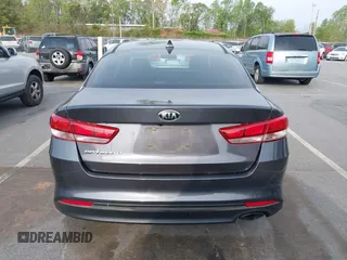 2016 Kia Optima LX with VIN KNAGT4L33G5107444, listed as a IAAI auction lot 41971006 with 174,997 mi miles. Bid and sale history available at carsss.com. Image 16.