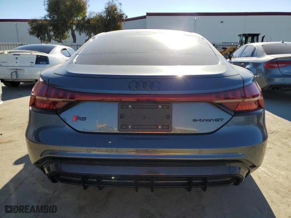 2024 Audi RS e-tron GT with VIN WAUBHBFW8R7901420, listed as a Copart auction lot 87637305 with 2,102 mi miles and Salvage Title. Bid and sale history available at carsss.com. Image 6.