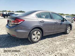 2014 Honda Civic Sedan LX with VIN 19XFB2F57EE076445, listed as a Copart auction lot 52395105 with 116,571 mi miles and Non Repairable. Bid and sale history available at carsss.com. Image 3.
