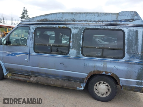 1995 Ford Econoline Cargo with VIN 1FDEE14H7SHA64730, listed as a IAAI auction lot 42120046 with 118,164 mi miles and . Bid and sale history available at DreamBid. Image 6.