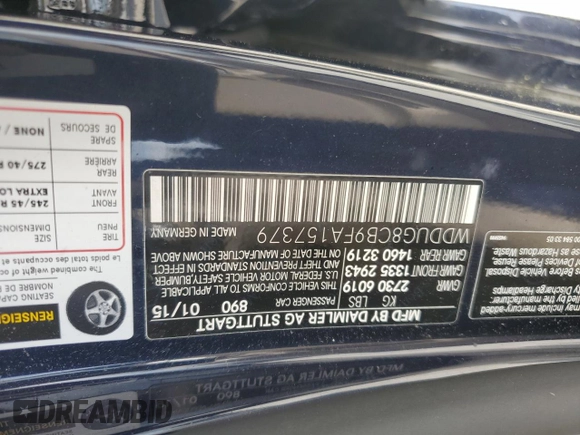 2015 Mercedes-Benz S 550 z VIN WDDUG8CB9FA157379, wystawiony jako Copart lot #56867245 z przebiegiem 64 665 mil mil oraz Szkoda całkowita • Salvage title. Historia ofert i sprzedaży dostępna na DreamBid. Obrazek 12.