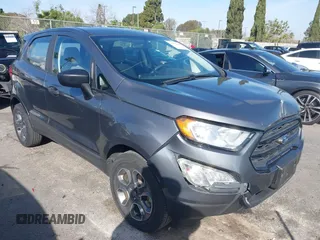 2020 Ford EcoSport S with VIN MAJ3S2FEXLC384707, listed as a IAAI auction lot 41594106 with 28,489 mi miles. Bid and sale history available at carsss.com. Image 1.