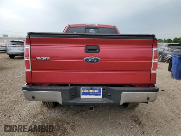 2011 Ford F-150 XL with VIN 1FTFX1ET0BFB75962, listed as a Copart auction lot 58708435 with 142,581 mi miles and Salvage title. Bid and sale history available at DreamBid. Image 6.