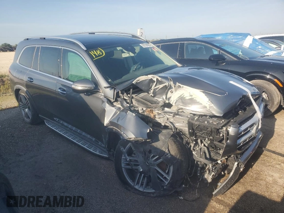 2020 Mercedes-Benz GLS 450 z VIN 4JGFF5KE4LA214594, wystawiony jako Copart lot #55739525 z przebiegiem 40 607 mil mil oraz Nie do naprawy • Non repairable. Historia ofert i sprzedaży dostępna na DreamBid. Obrazek 4.