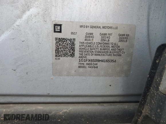 2017 Chevrolet Bolt EV Premier z VIN 1G1FX6S09H4165354, wystawiony jako Copart lot #60276045 z przebiegiem 106 852 mil mil oraz Szkoda całkowita • Salvage title. Historia ofert i sprzedaży dostępna na DreamBid. Obrazek 12.