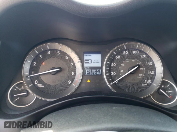 2011 Infiniti M37 with VIN JN1BY1AP2BM320115, listed as a Copart auction lot 55309274 with 104,779 mi miles and Salvage Title. Bid and sale history available at carsss.com. Image 9.