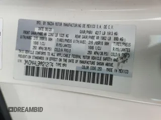 2021 Mazda CX-30 S z VIN 3MVDMAAL9MM212174, wystawiony jako Copart lot #60637625 z przebiegiem 27 575 mil mil oraz Szkoda całkowita • Salvage title. Historia ofert i sprzedaży dostępna na DreamBid. Obrazek 14.