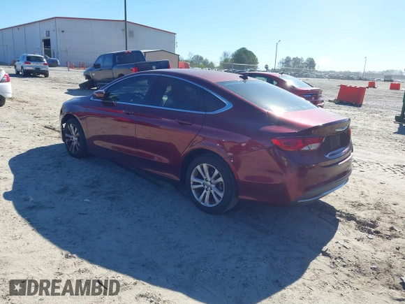2015 Chrysler 200 Limited with VIN 1C3CCCAB3FN684029, listed as a IAAI auction lot 41824665 with 133,573 mi miles and . Bid and sale history available at carsss.com. Image 3.