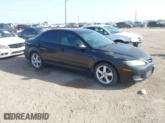 2008 Mazda 6 i Sport VE with VIN 1YVHP80C985M15978, listed as a IAAI auction lot 41740074 with 179,387 mi miles. Bid and sale history available at carsss.com. Image 1.
