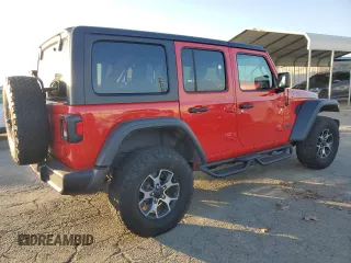2022 Jeep Wrangler Unlimited Rubicon with VIN 1C4HJXFN5NW129979, listed as a Copart auction lot 88922175 with 36,578 mi miles and Salvage title. Bid and sale history available at DreamBid. Image 3.