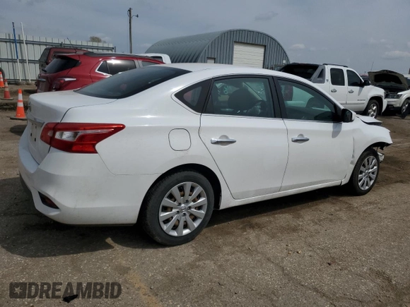 2019 Nissan Sentra S with VIN 3N1AB7AP1KY339588, listed as a Copart auction lot 51658815 with 91,338 mi miles and Salvage title. Bid and sale history available at DreamBid. Image 3.