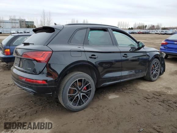 2024 Audi Q5 S line Premium Plus with VIN WA1EAAFYXR2041706, listed as a Copart auction lot 50711985 with 0 mi miles and Salvage Title. Bid and sale history available at carsss.com. Image 3.