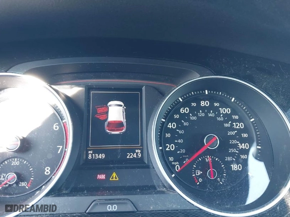 2016 Volkswagen Golf GTI SE with VIN 3VW4T7AUXGM060021, listed as a IAAI auction lot 41602354 with 81,349 mi miles. Bid and sale history available at carsss.com. Image 7.