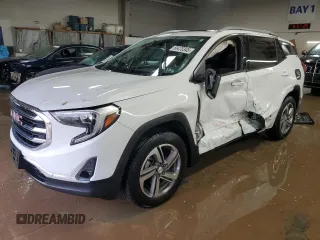 2019 GMC Terrain SLT with VIN 3GKALVEV4KL157909, listed as a Copart auction lot 50470345 with 11,902 mi miles and Salvage Title. Bid and sale history available at carsss.com. Image 1.