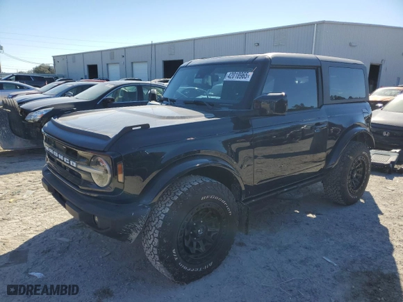 2021 Ford Bronco with VIN 1FMDE5AH1MLA74063, listed as a Copart auction lot 42018965 with 66,760 mi miles and Non Repairable. Bid and sale history available at carsss.com. Image 1.