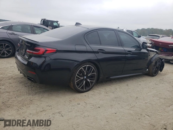 2021 BMW 5 Series M550i xDrive z VIN WBA13BK0XMCF46927, wystawiony jako Copart lot #72636684 z przebiegiem 31 044 mil mil oraz Czysty tytuł • Clean title. Historia ofert i sprzedaży dostępna na DreamBid. Obrazek 3.