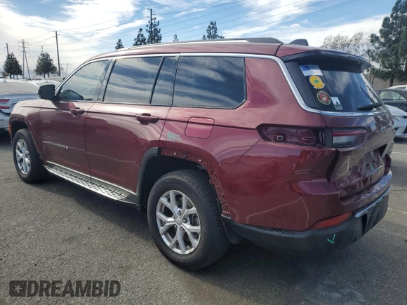 2023 Jeep Grand Cherokee Limited with VIN 1C4RJJBG8P8890828, listed as a Copart auction lot 41561675 with 10,056 mi miles and Salvage title. Bid and sale history available at DreamBid. Image 2.