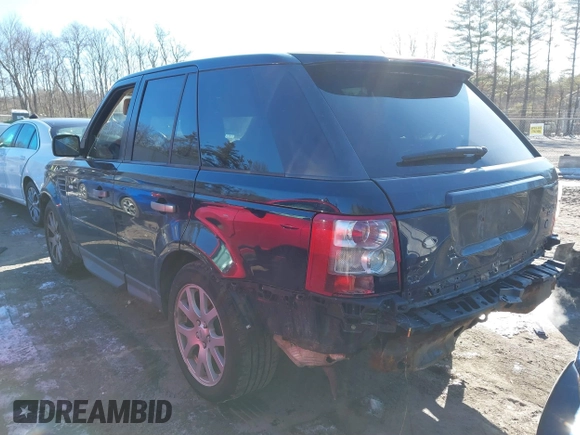 2009 Land Rover Range Rover Sport HSE with VIN SALSK254X9A206629, listed as a IAAI auction lot 41608448 with 207,322 mi miles. Bid and sale history available at carsss.com. Image 3.