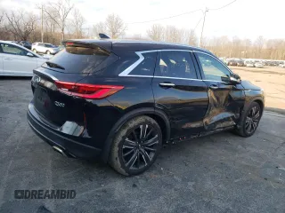2021 Infiniti QX50 LUXE with VIN 3PCAJ5BB5MF100888, listed as a Copart auction lot 38772593 with 11,440 mi miles. Bid and sale history available at carsss.com. Image 3.