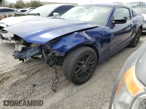 2014 Ford Mustang V6 with VIN 1ZVBP8AM1E5285089, listed as a Copart auction lot 48052615 with Not Provided miles and Salvage Title. Bid and sale history available at carsss.com. Image 1.