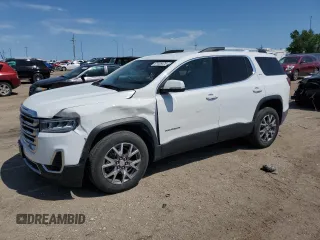 2021 GMC Acadia SLT with VIN 1GKKNULS2MZ223001, listed as a Copart auction lot 61455425 with 91,111 mi miles and Salvage title. Bid and sale history available at DreamBid. Image 1.