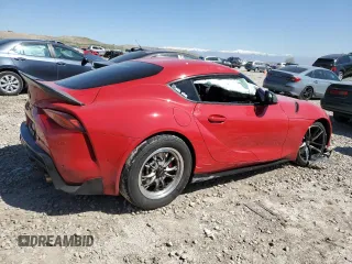2021 Toyota Supra 3.0 with VIN WZ1DB0C0XMW044230, listed as a Copart auction lot 53186205 with Not provided miles and Salvage title. Bid and sale history available at DreamBid. Image 3.