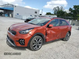 2021 Kia Niro Touring with VIN KNDCC3LC7M5463144, listed as a Copart auction lot 80680704 with 53,290 mi miles and Non Repairable. Bid and sale history available at carsss.com. Image 1.