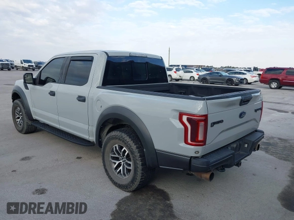2017 Ford F-150 Raptor with VIN 1FTFW1RG2HFC86389, listed as a IAAI auction lot 41292759 with Not Provided miles and . Bid and sale history available at carsss.com. Image 3.