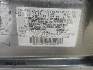 2022 Nissan Versa SV z VIN 3N1CN8EV5NL848664, wystawiony jako Copart lot #58550235 z przebiegiem 56 891 mil mil oraz Szkoda całkowita • Salvage title. Historia ofert i sprzedaży dostępna na DreamBid. Obrazek 13.
