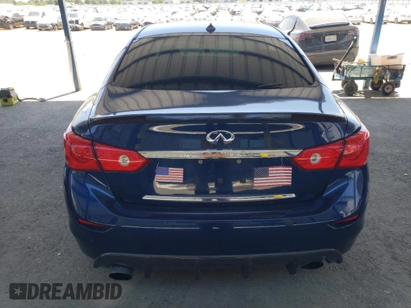 2017 Infiniti Q50 Sport with VIN JN1EV7AR6HM836688, listed as a Copart auction lot 63342845 with 105,377 mi miles and Salvage title. Bid and sale history available at DreamBid. Image 6.