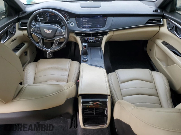 2019 Cadillac CT6 Luxury AWD with VIN 1G6KB5RS7KU123104, listed as a Copart auction lot 54058065 with 75,921 mi miles and Salvage title. Bid and sale history available at DreamBid. Image 8.