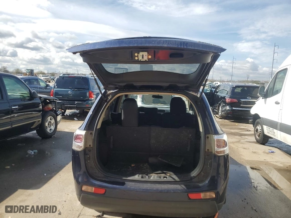 2014 Mitsubishi Outlander ES with VIN JA4AD2A32EZ007803, listed as a Copart auction lot 47104045 with 140,385 mi miles and Salvage Title. Bid and sale history available at carsss.com. Image 6.