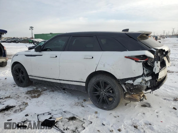 2021 Land Rover Range Rover Velar R-Dynamic S with VIN SALYT2EX4MA319874, listed as a Copart auction lot 45609085 with 25,675 mi miles and Salvage title. Bid and sale history available at DreamBid. Image 2.