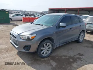 2013 Mitsubishi Outlander Sport ES with VIN 4A4AR3AU4DE001506, listed as a IAAI auction lot 41713089 with 148,769 mi miles. Bid and sale history available at carsss.com. Image 2.
