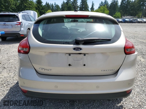 2017 Ford Focus Titanium with VIN 1FADP3N2XHL268174, listed as a Copart auction lot 59761415 with 53,522 mi miles and Salvage title. Bid and sale history available at DreamBid. Image 6.